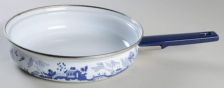 Blue Willow 9" Skillet No Lid by Heritage Mint-1