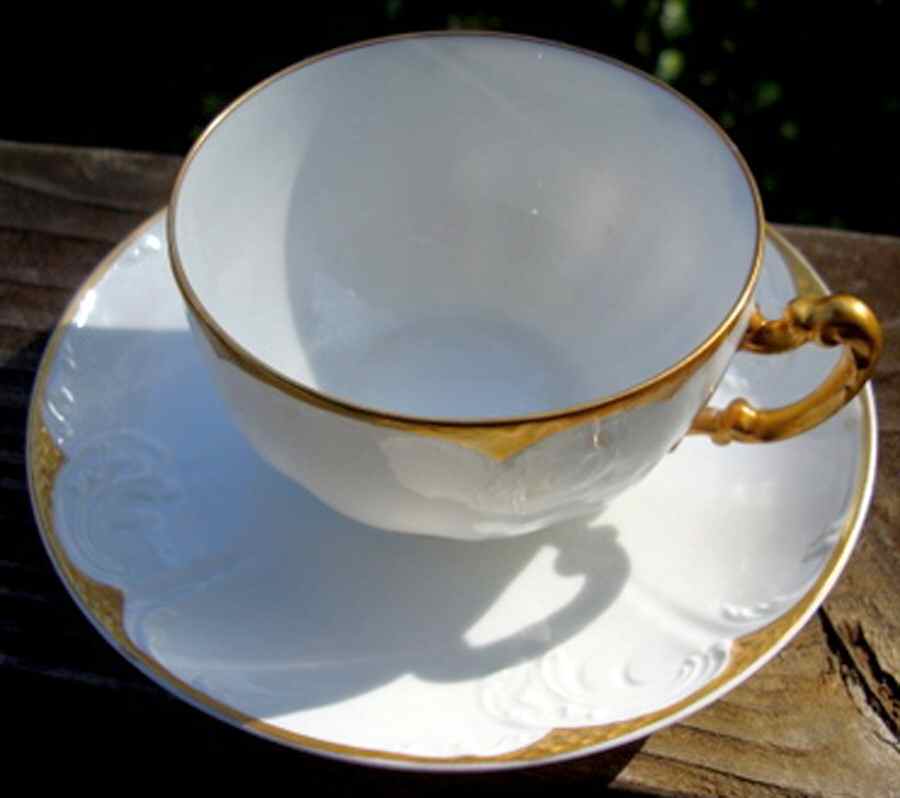 Schleiger 430 Flat Cup & Saucer Set by Haviland-1