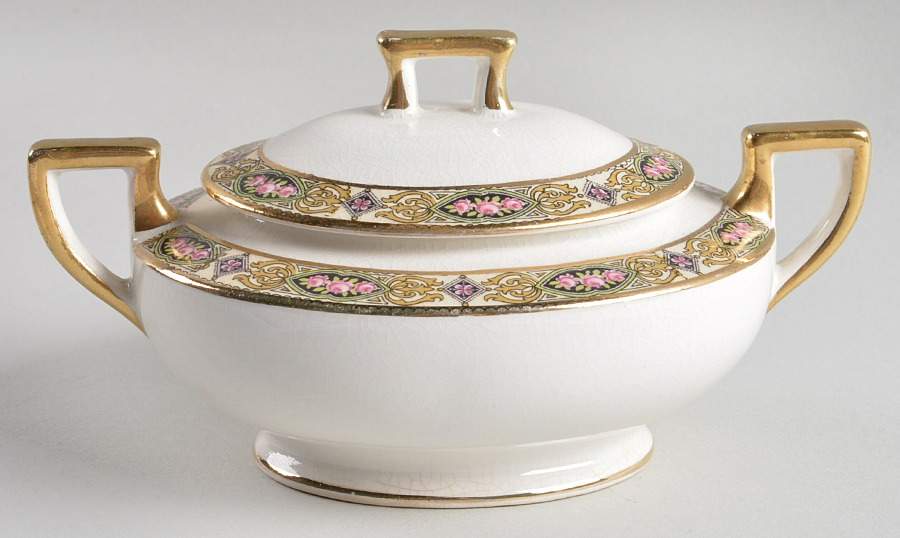 Vandemere Sugar Bowl & Lid by Homer Laughlin -1