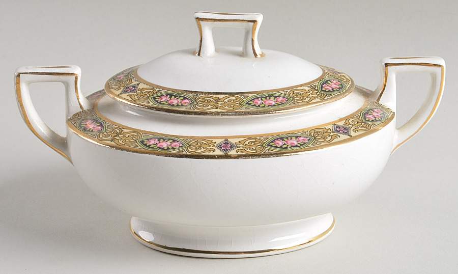 Vandemere Sugar Bowl & Lid by Homer Laughlin -1