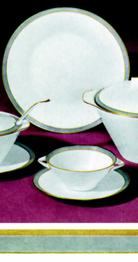 Cortina Flat Cream Soup Bowl & Saucer Set by Hutschenreuther-1