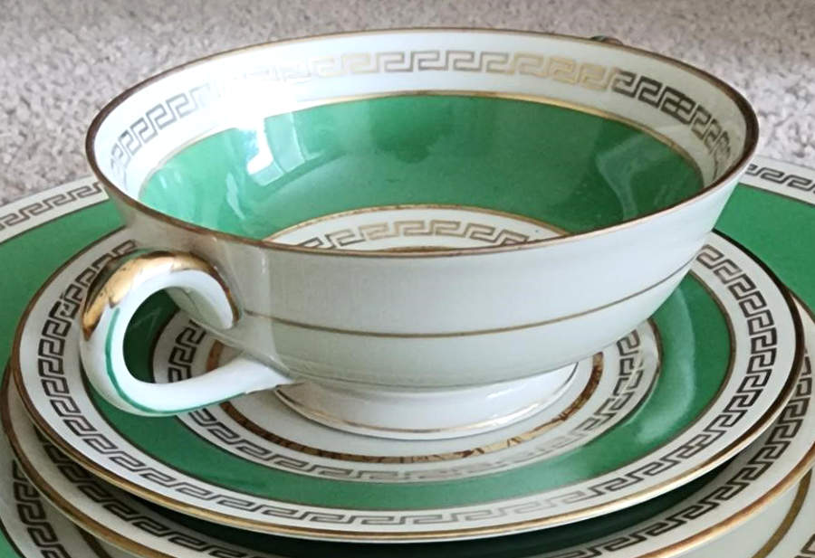HCZ37 Footed Cup & Saucer Set by Haas-Czjzek Coronado-1