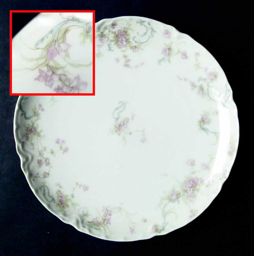Schleiger 57A-1 Coupe Salad Plate by Haviland-1