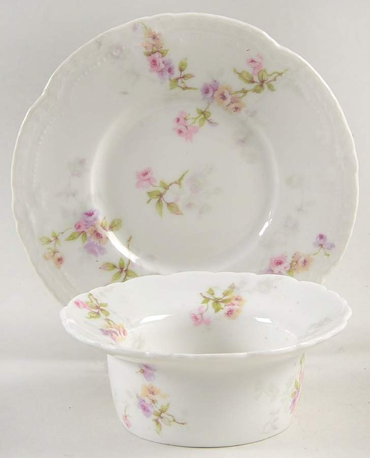 Schleiger 339 Ramekin & Saucer Set by Haviland-1