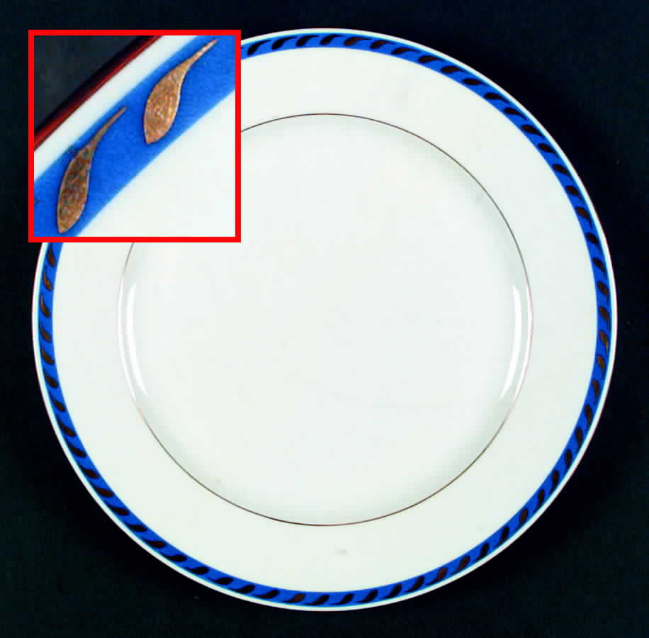 Candlelight Blue Dinner Plate by Herend-1