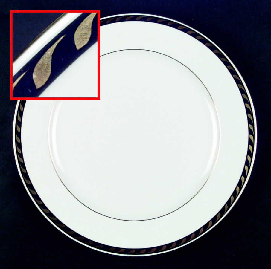 Candlelight Black Dinner Plate by Herend-1
