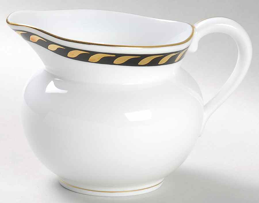 Candlelight Black Creamer by Herend-1
