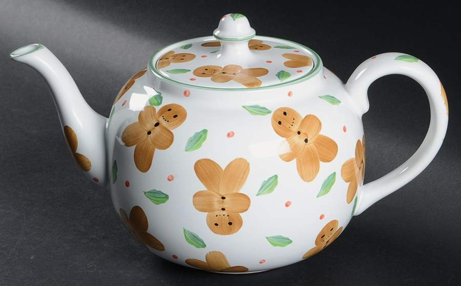 Gingerbread Man Teapot & Lid by Herend Village-1