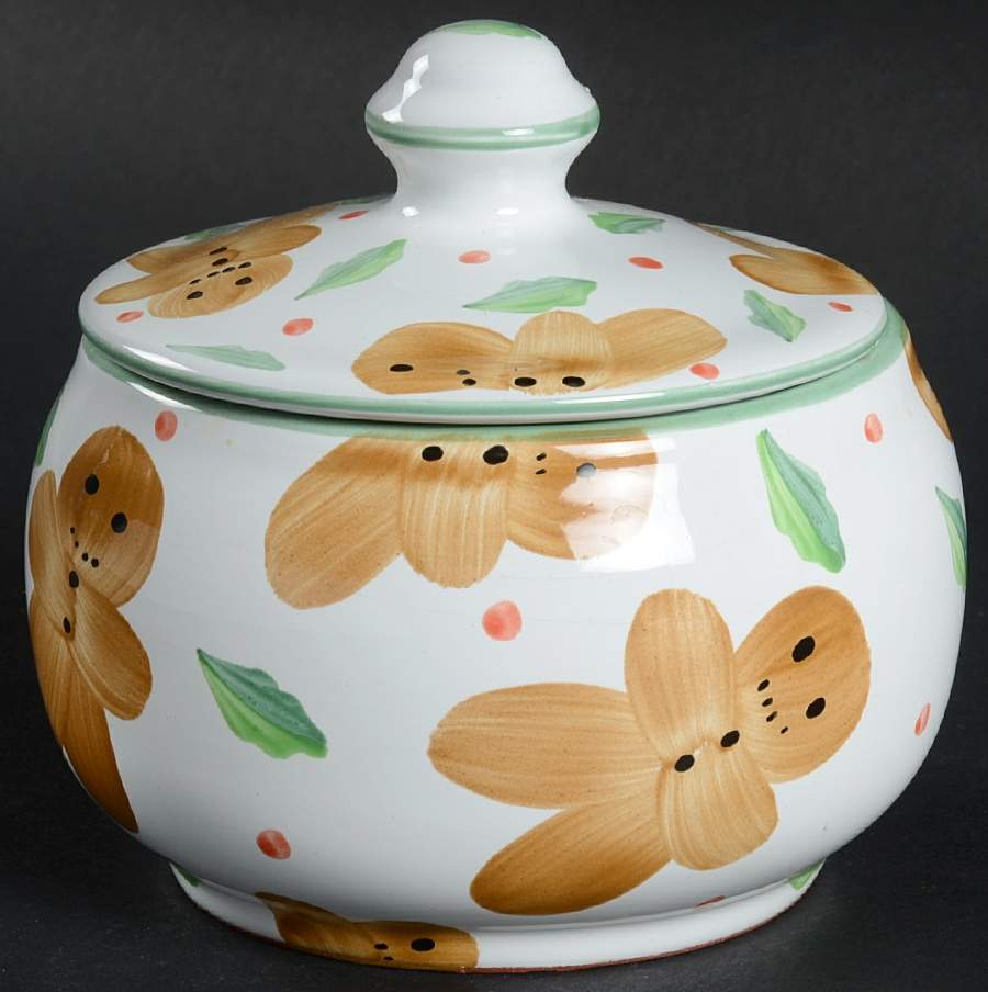 Gingerbread Man Sugar Bowl & Lid by Herend Village-1