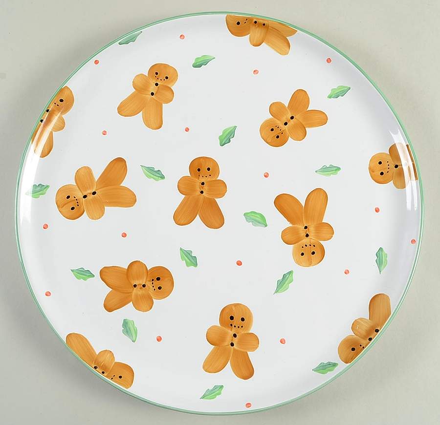 Gingerbread Man Round Tray by Herend Village-1