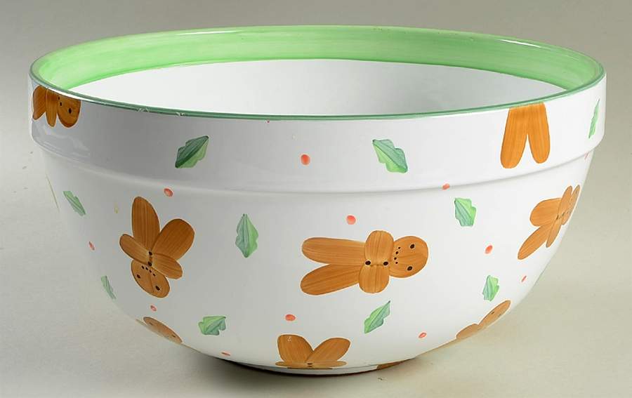 Gingerbread Man 12" Mixing Bowl by Herend Village-1