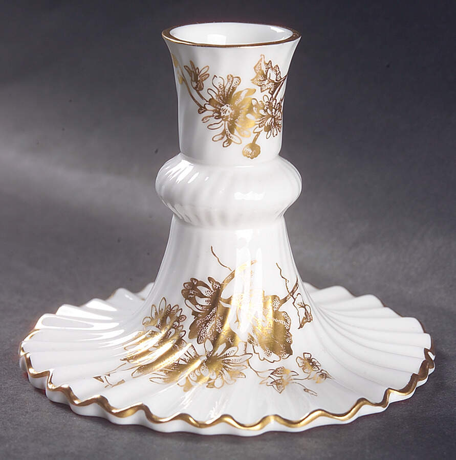 Golden Cornflower 3" Candlestick by Hammersley-1