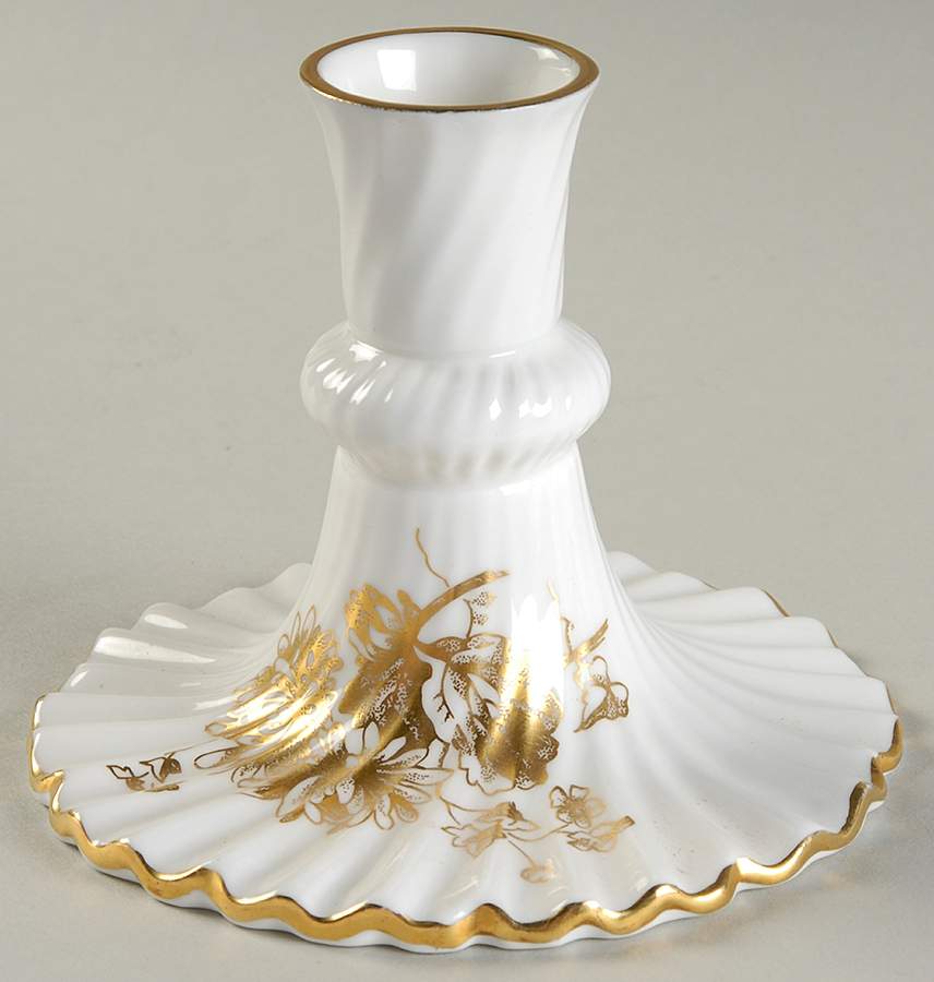 Golden Cornflower 3" Candlestick by Hammersley-1