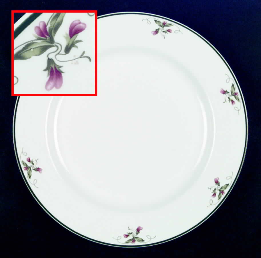 Pink Violets Service Plate (Charger) by Homer Laughlin -1