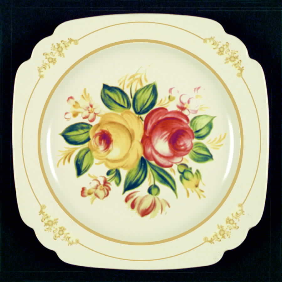 HLC1125 Square Dinner Plate by Homer Laughlin -1