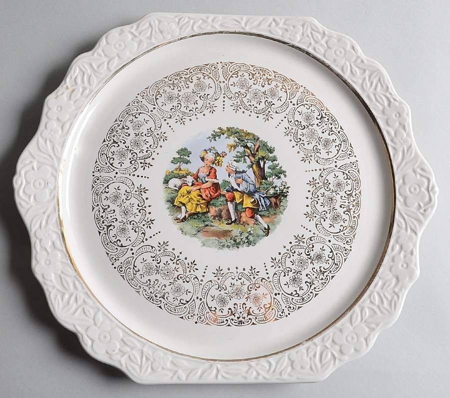 HAR76 Handled Cake Plate by Harker-1