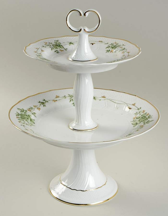 HLH1 2 Tiered Serving Tray (Dinner & Salad Plate) by Hollohaza-1