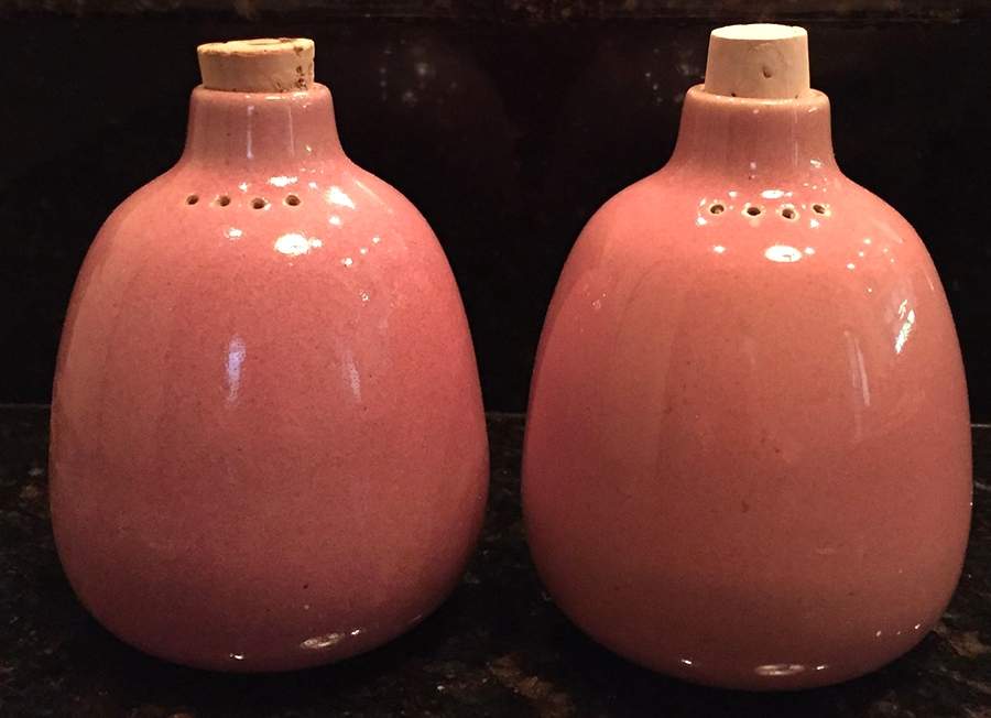 Heath Rose (Coupe) Salt & Pepper & Cork Stopper Tops by Heath-1