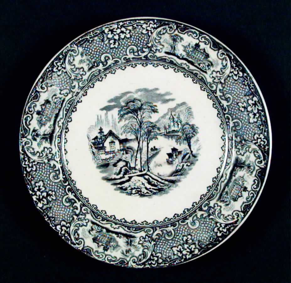 Lucerne Black Salad Plate by JH Davis-1