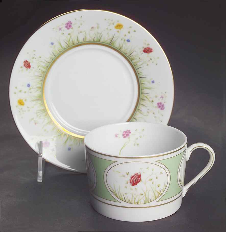 Floralies Flat Cup & Saucer Set by Haviland-1