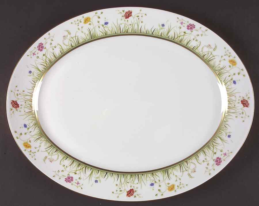 Floralies 15" Oval Serving Platter by Haviland-1