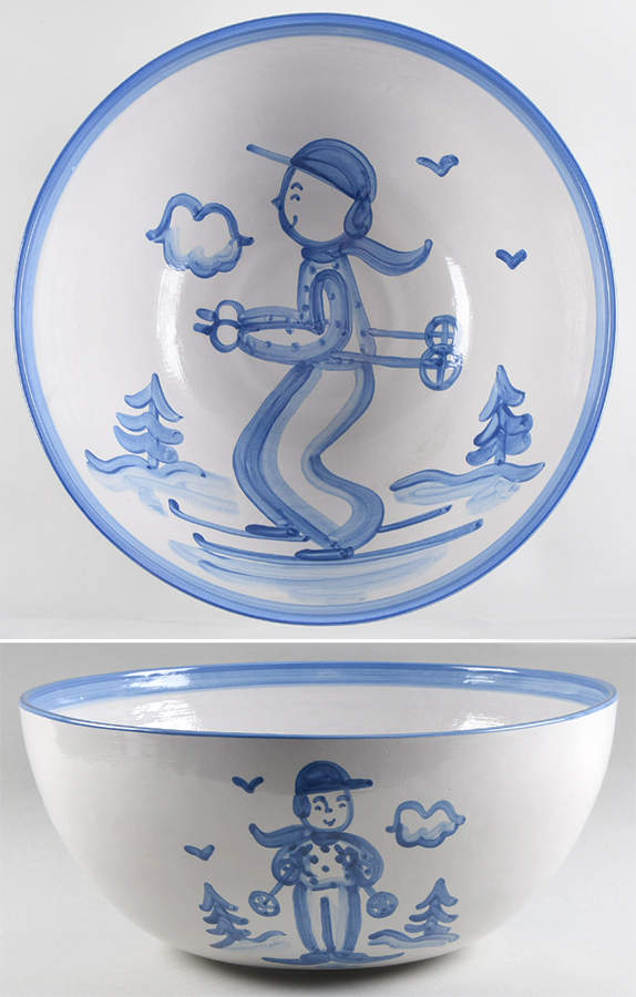 Skier Punch Bowl by M A Hadley-1
