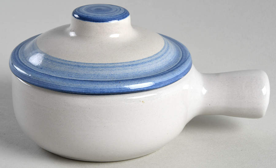 Skier Porringer & Lid by M A Hadley-1
