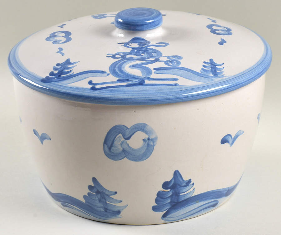 Skier Large Tureen/Baker & Lid by M A Hadley-1