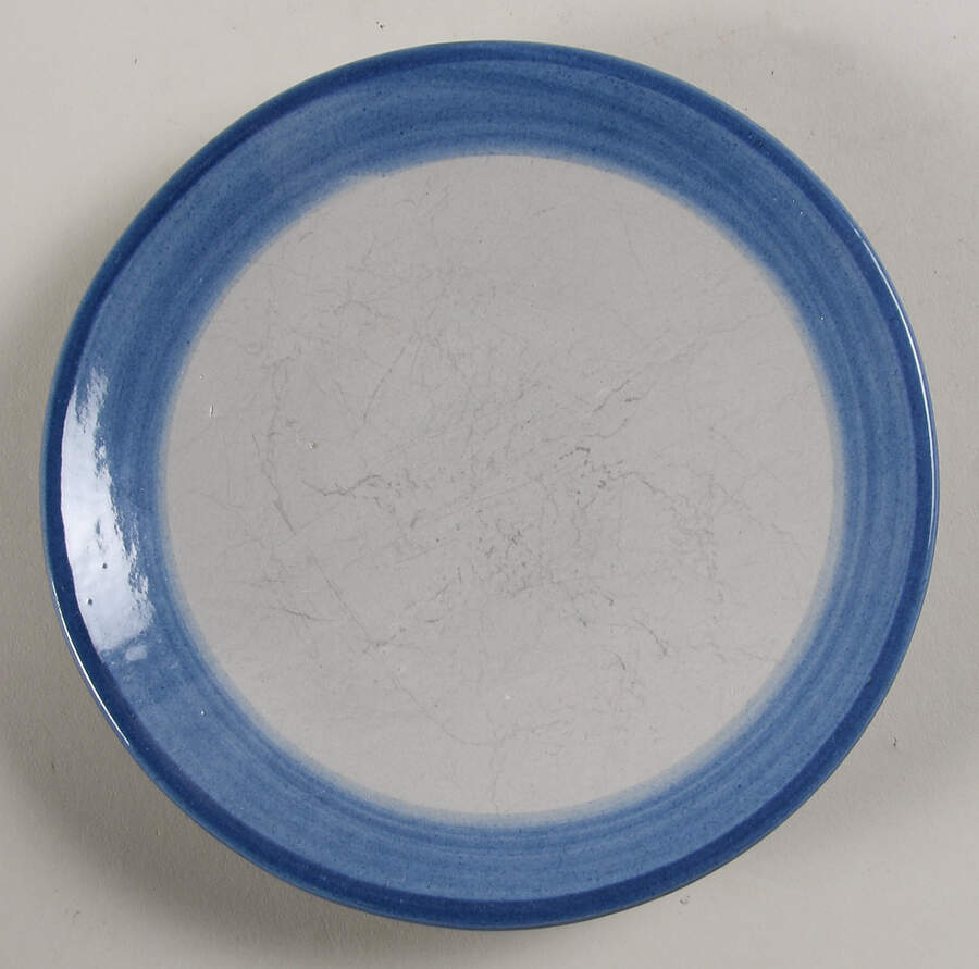 Skier Saucer for Flat Cup by M A Hadley-1