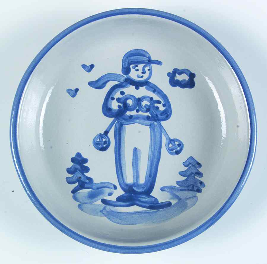 Skier 7" Individual Pasta Bowl by M A Hadley-1