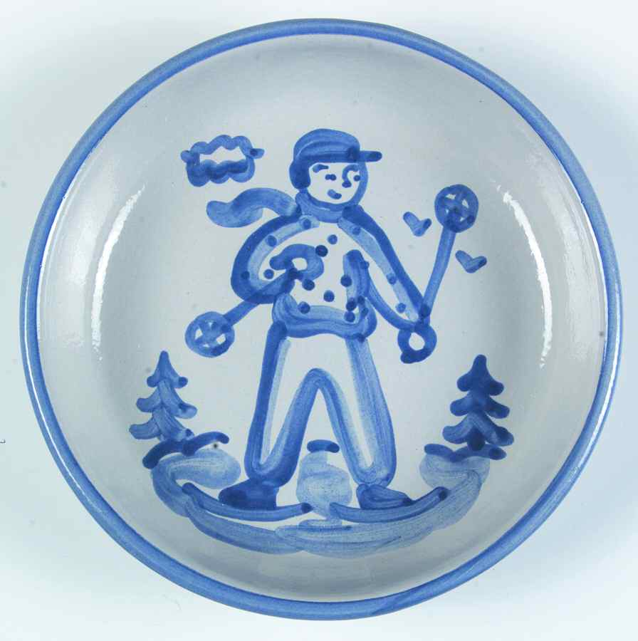 Skier 7" Individual Pasta Bowl by M A Hadley-1