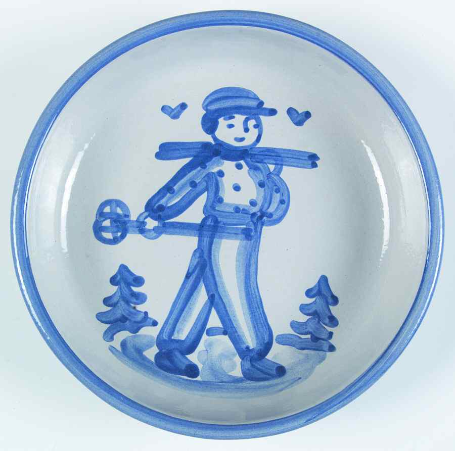 Skier 7" Individual Pasta Bowl by M A Hadley-1