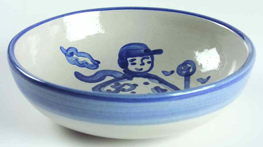Skier Coupe Soup Bowl by M A Hadley-1
