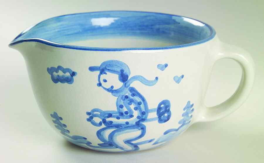 Skier Open Sauce Boat by M A Hadley-1