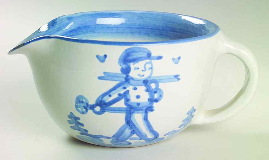 Skier Open Sauce Boat by M A Hadley-1