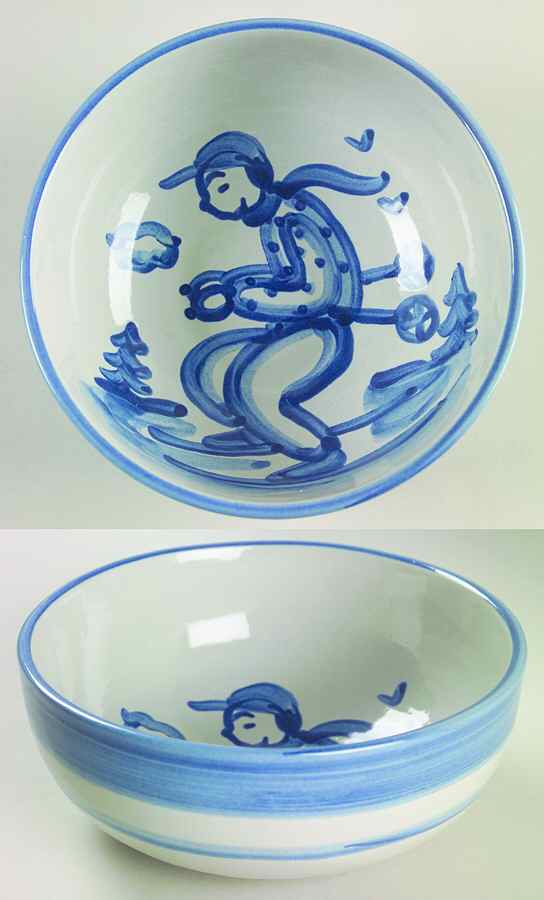Skier 6" Salad Serving Bowl by M A Hadley-1