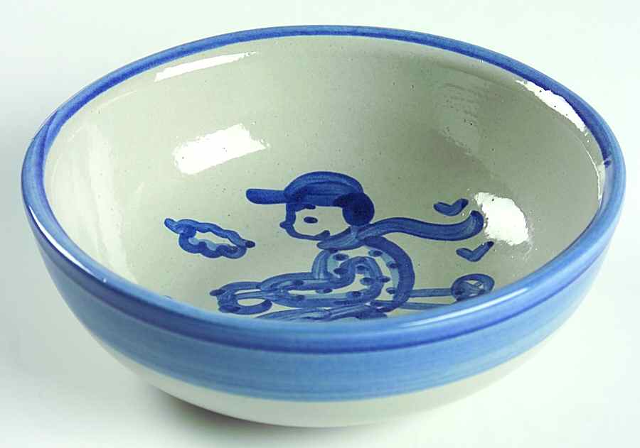 Skier Fruit/Dessert (Sauce) Bowl by M A Hadley-1
