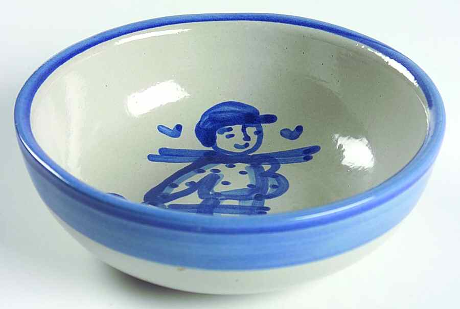 Skier Fruit/Dessert (Sauce) Bowl by M A Hadley-1