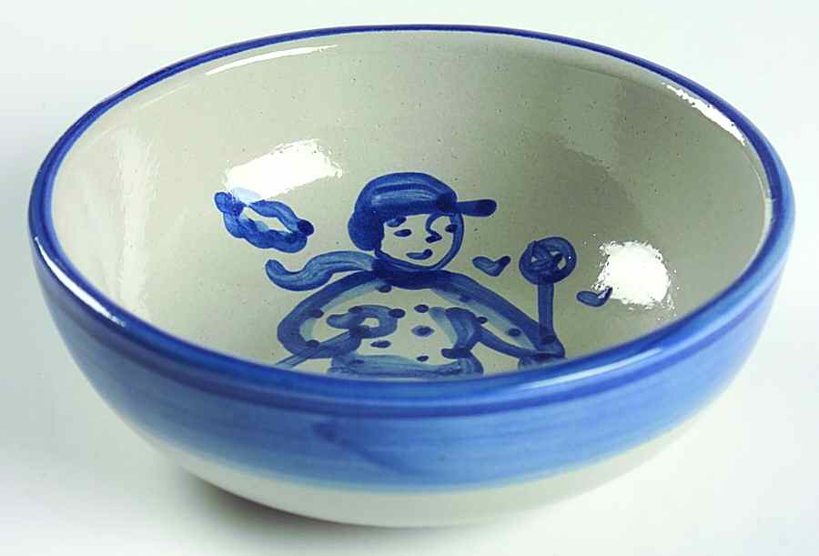 Skier Fruit/Dessert (Sauce) Bowl by M A Hadley-1