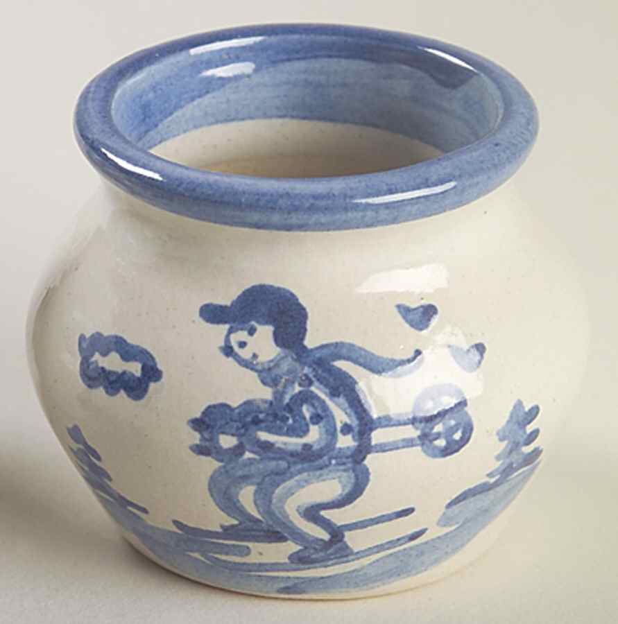 Skier Mini Open Sugar Bowl by M A Hadley-1