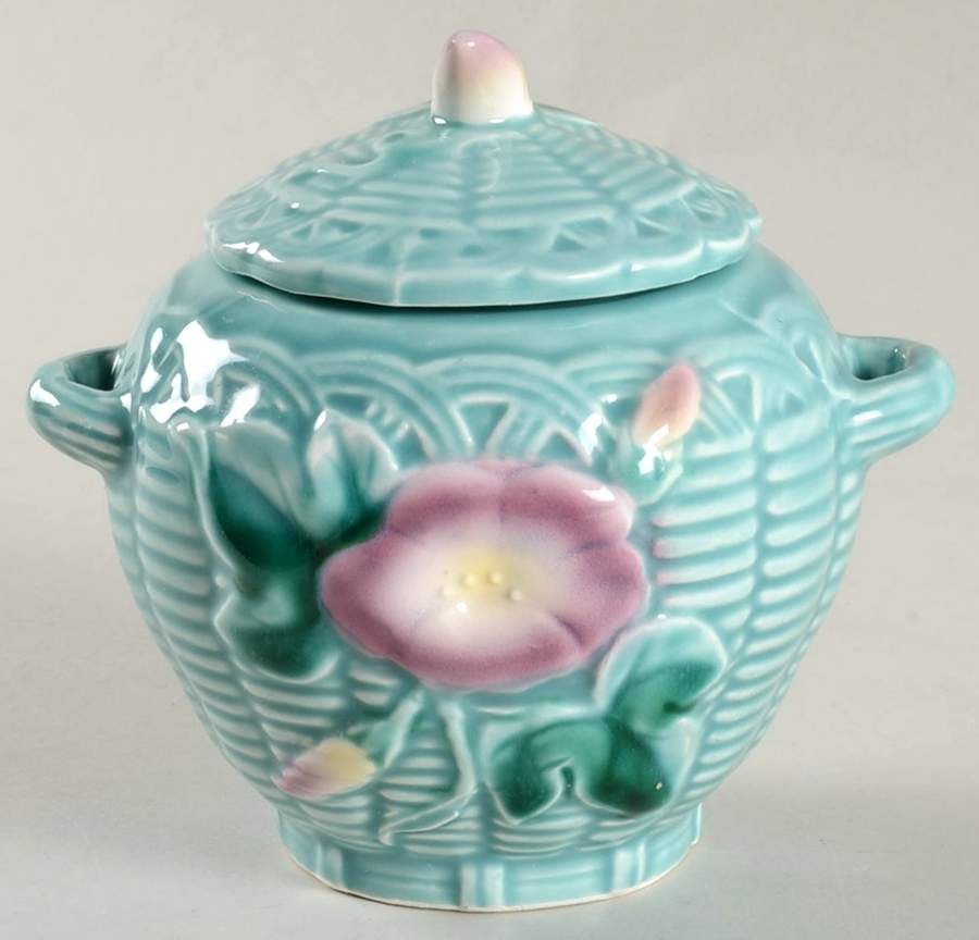 Morning Glory Sugar Bowl & Lid by Haldon-1