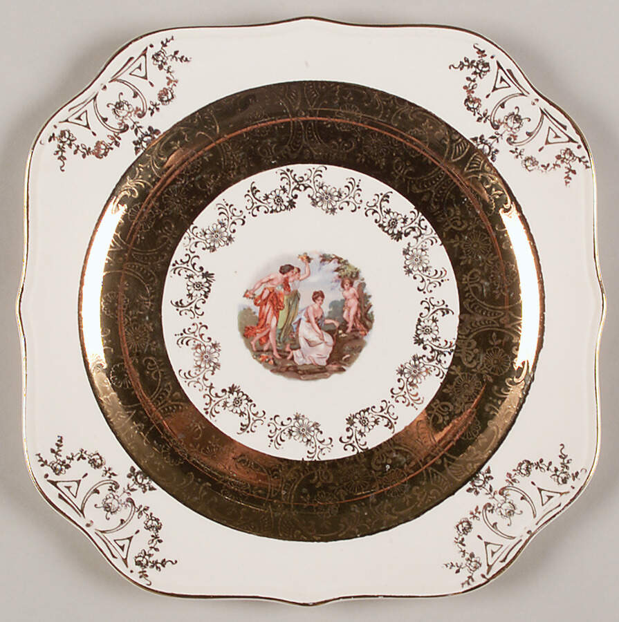 HLC1135 Square Salad Plate by Homer Laughlin -1