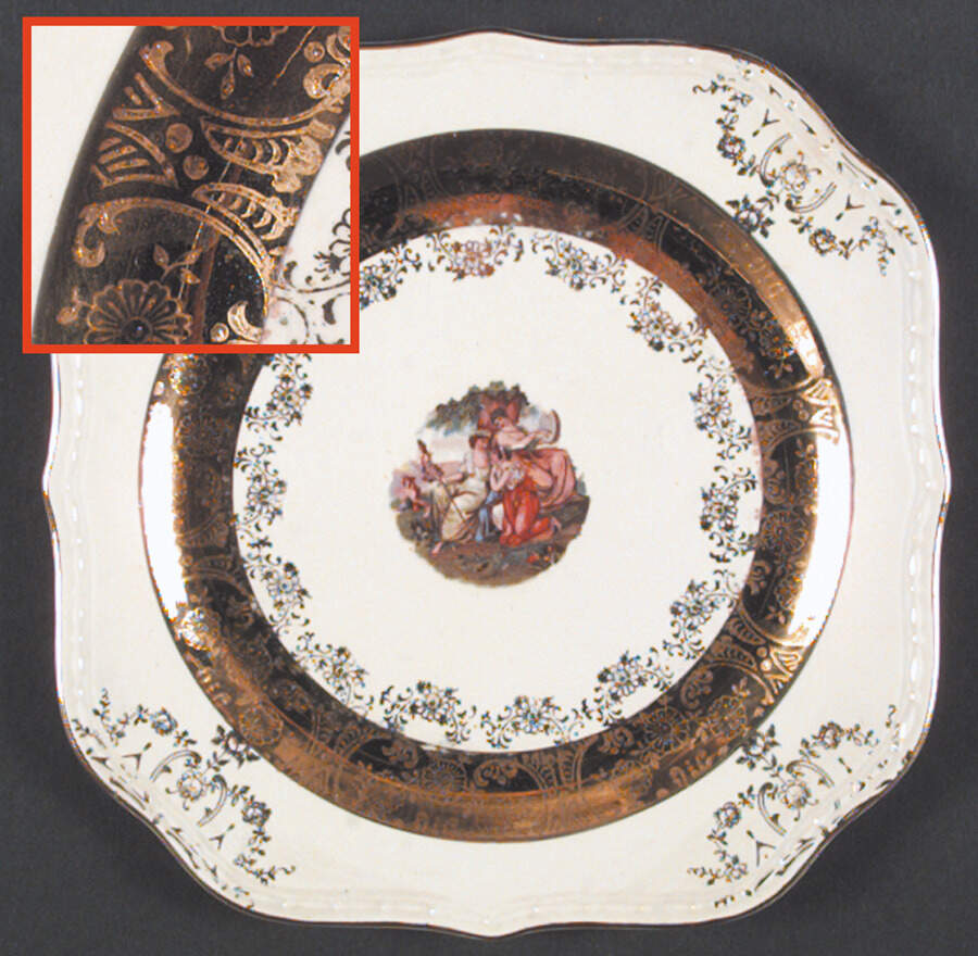 HLC1135 Square Salad Plate by Homer Laughlin -1