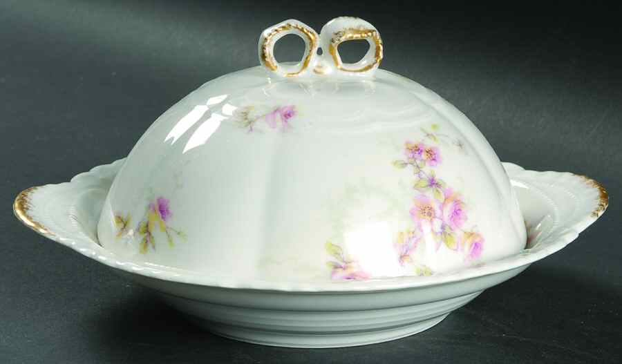 Schleiger 141b Round Covered Butter by Haviland-1