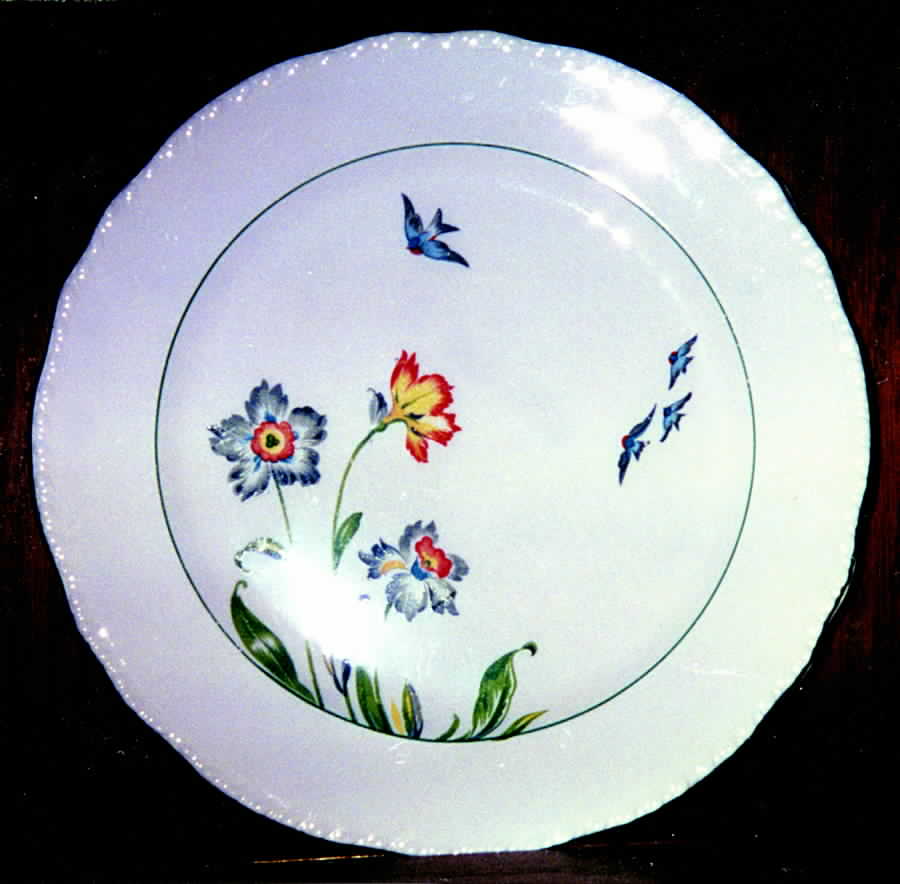 HAR25 (PLATINUM TRIM) Dinner Plate by Harker-1