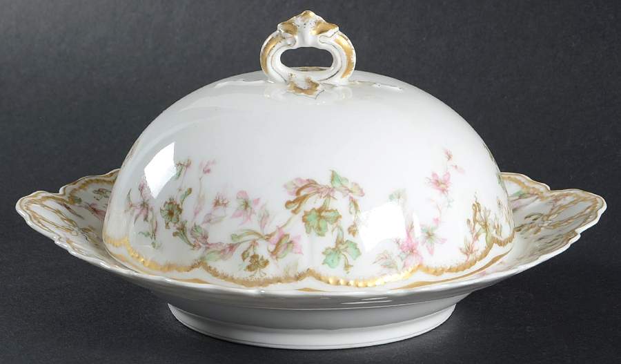 Schleiger 32H Round Covered Butter by Haviland-1