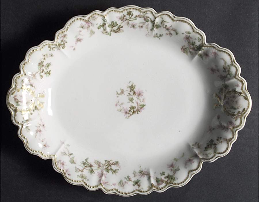 Schleiger 32H 11" Oval Serving Platter by Haviland-1