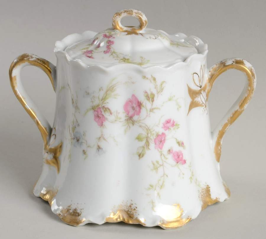 Schleiger 38A Sugar Bowl & Lid by Haviland-1