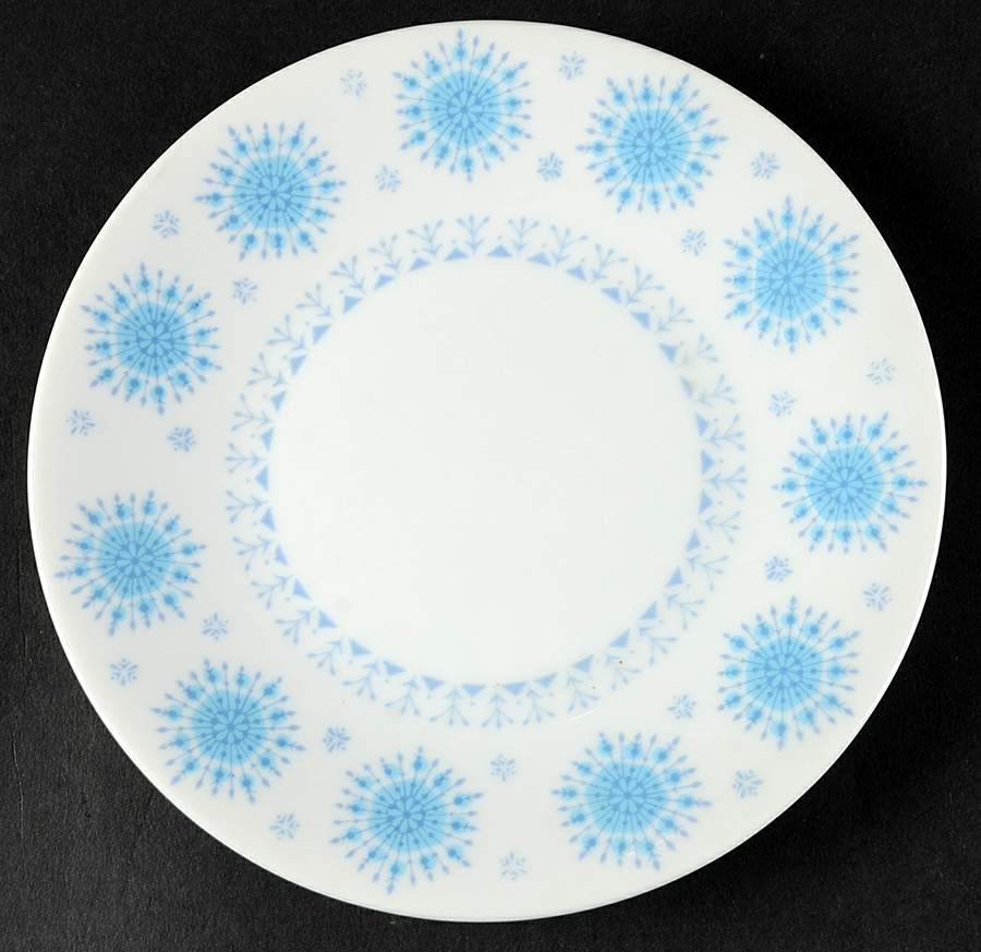 Blue Snowflake Bread & Butter Plate by Harmony House China-1