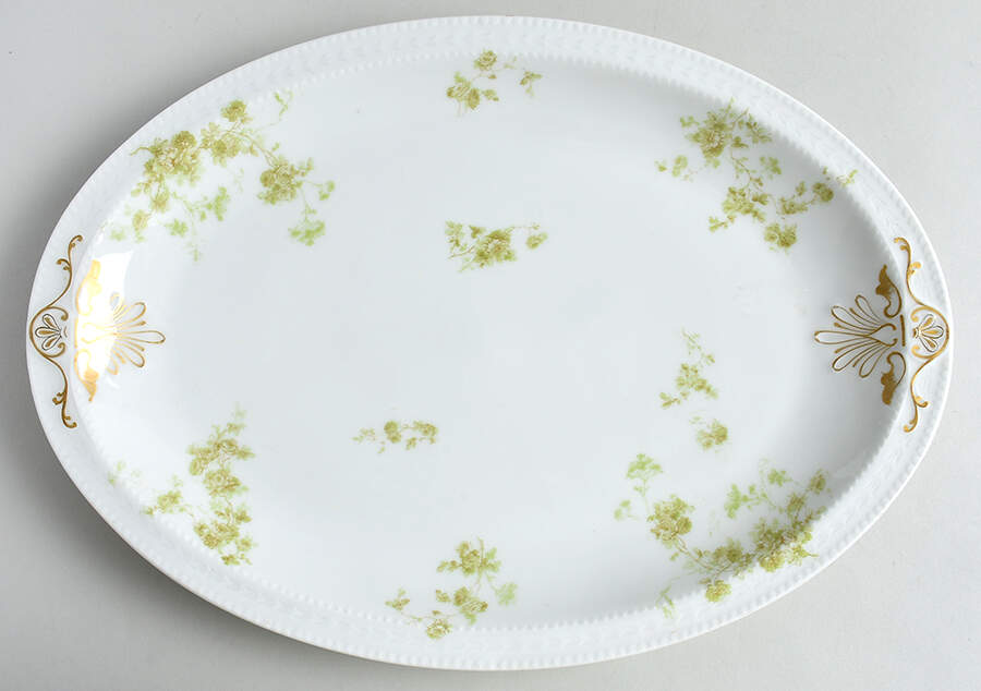 Schleiger 42N 14" Oval Serving Platter by Haviland-1